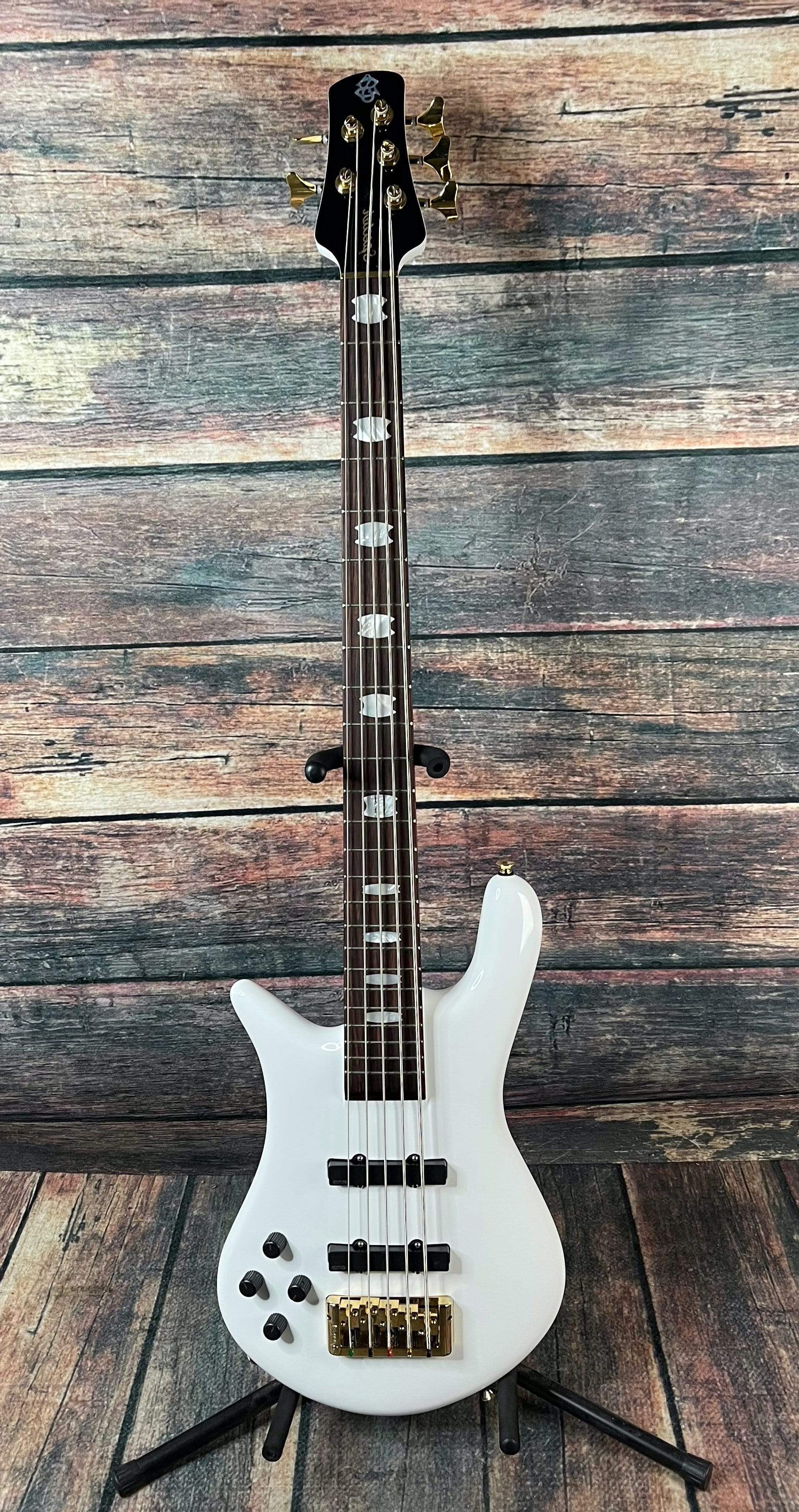 Spector Electric Bass Pre Order Bass Spector Left Handed Euro 5 Classic 5 String Electric Bass Guitar- White