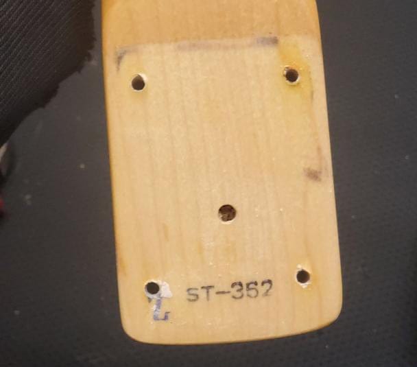 Used Squier back of the neck