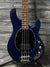 Sterling by Music Man Electric Bass Sterling by Music Man Stingray Ray 4 Electric Bass- Satin Trans Blue