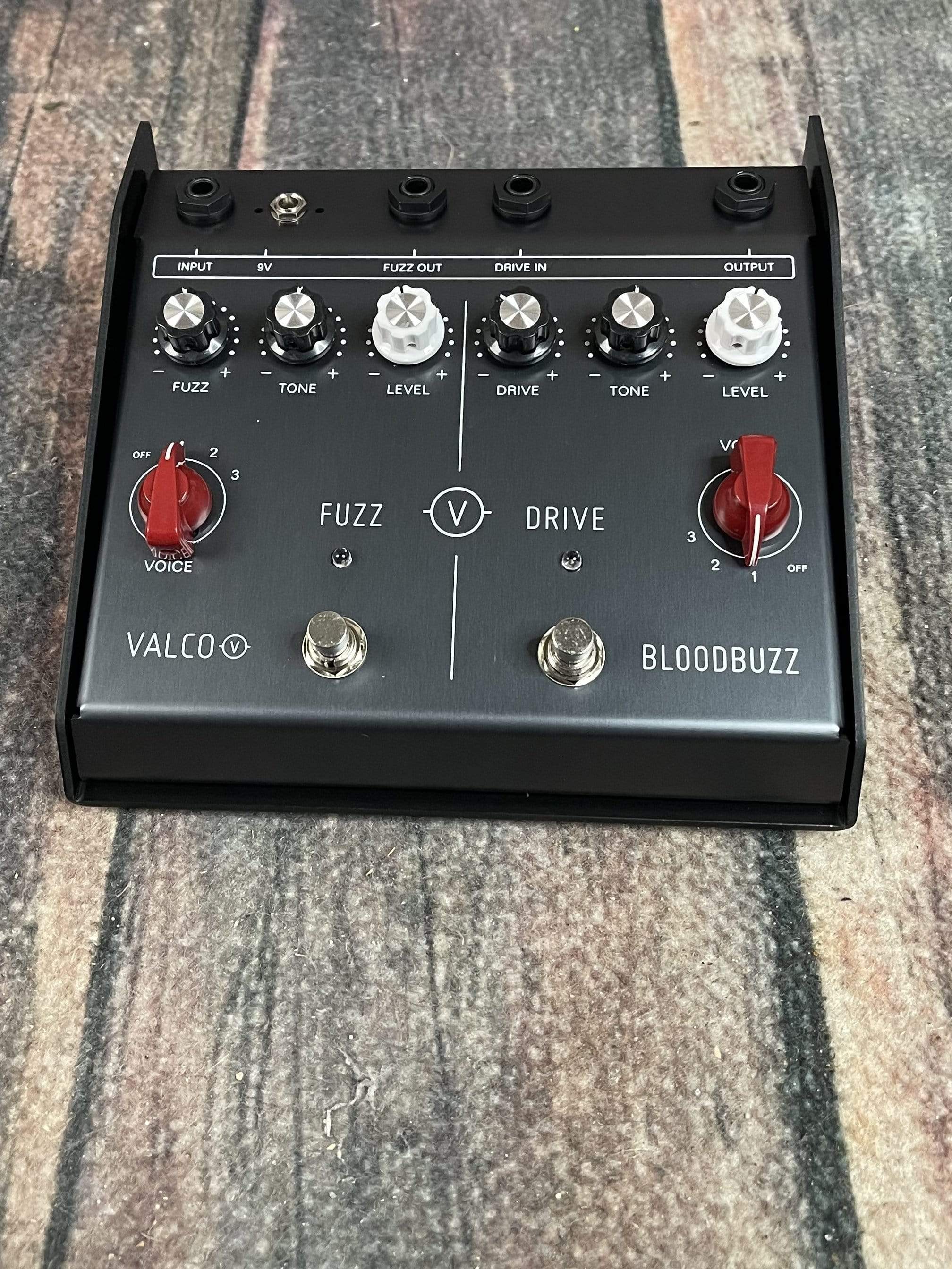 fuzz distortion pedal Valco Bloodbuzz Dual Channel Fuzz / Overdrive Pedal