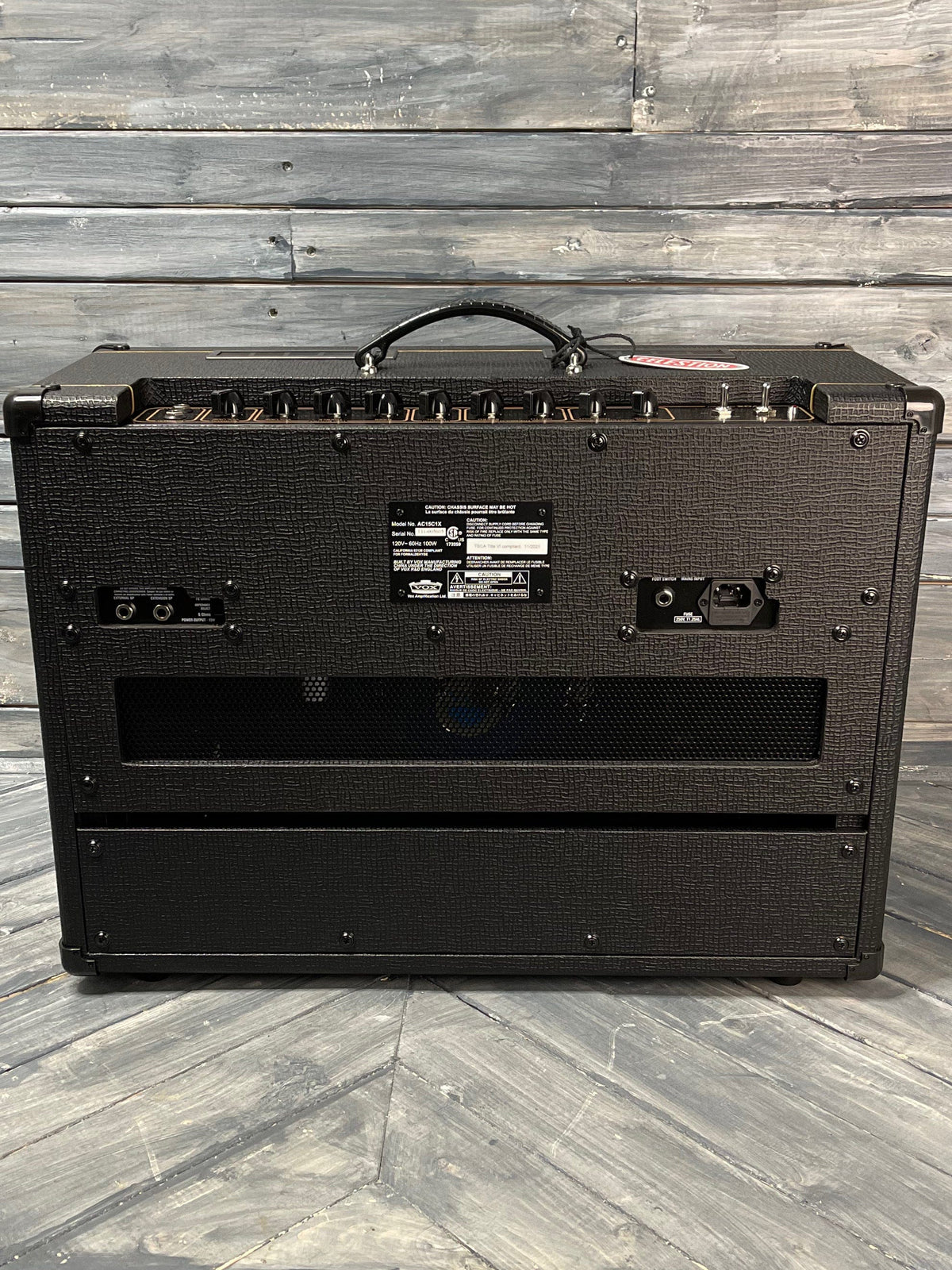 Vox AC15C1X back of amp