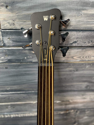 warwick Acoustic Bass Warwick RockBass Left Handed Alien Deluxe 5 String Fretless Acoustic Electric Bass