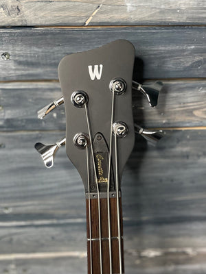 warwick Electric Bass Warwick Left Handed RockBass Corvette Basic 4-String Electric Bass Nirvana Black Transparent Satin