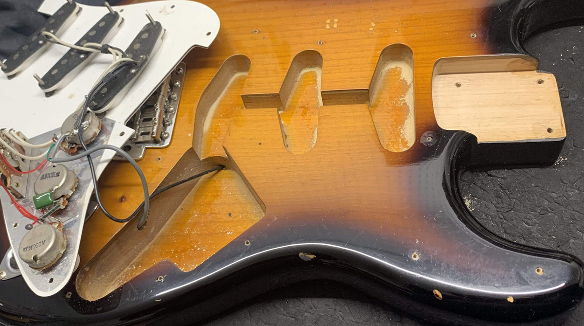 Used White Tiger MIJ USA Designed Strat Style Electric Guitar with Case